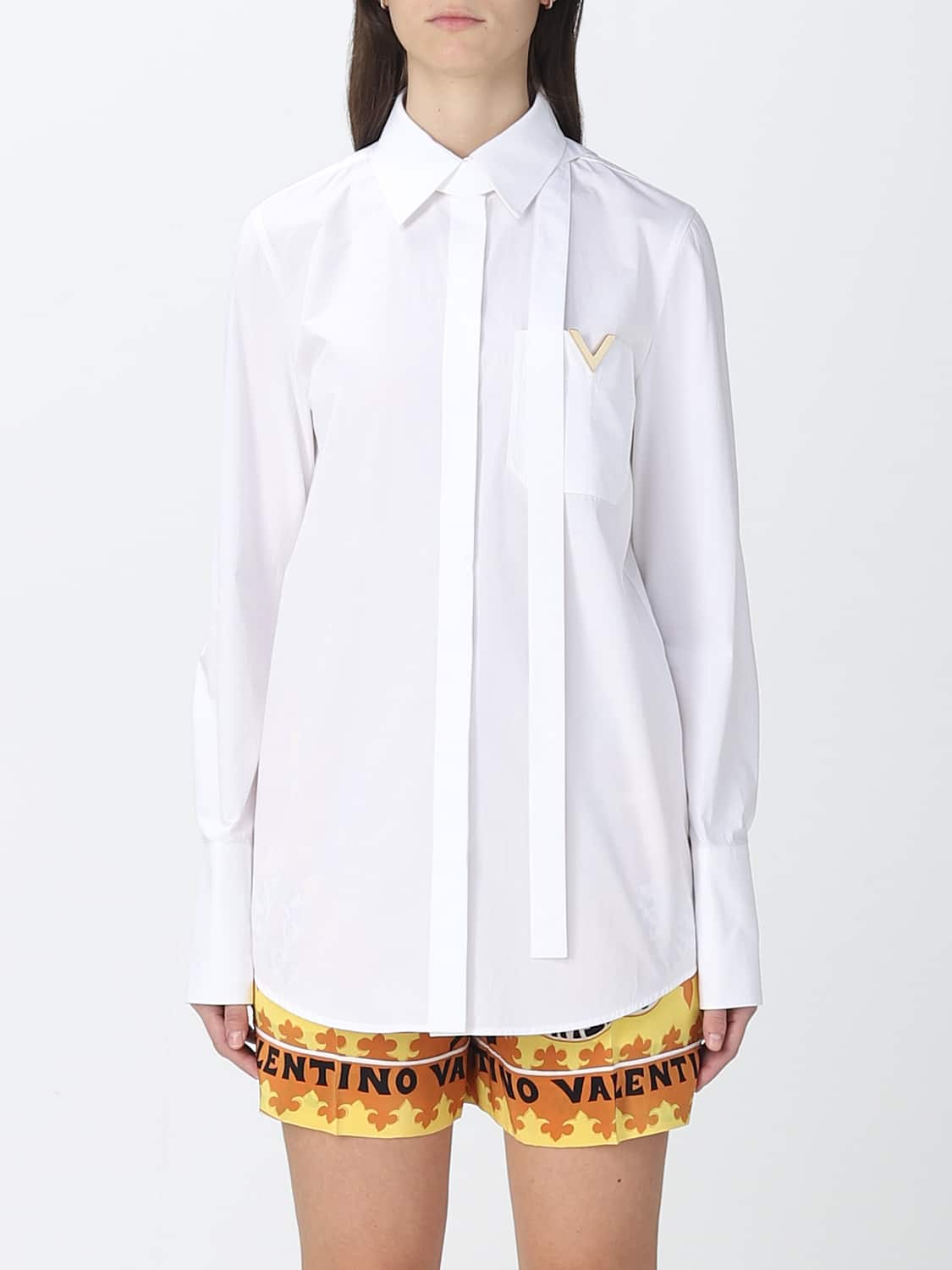 Chemise Ou Veste Valentino Pour Femme - Taille L (42 Italien) - Vert - Occasion Très Bon état - 100% Coton Et Soie