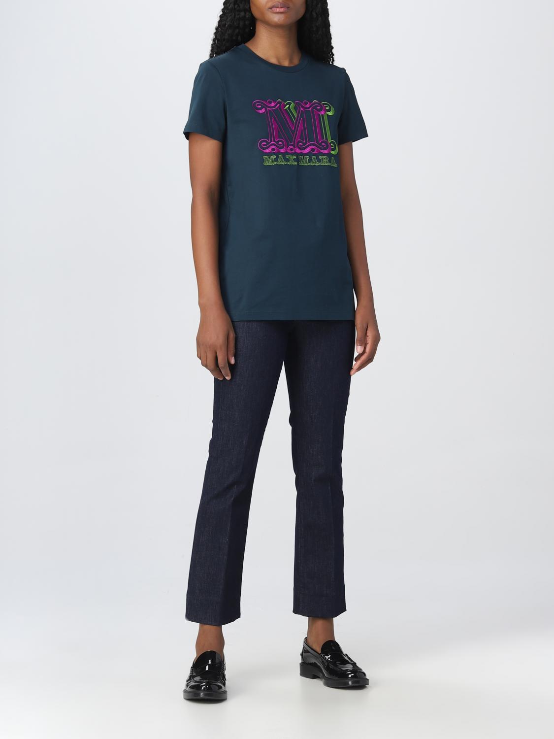 MAX MARA T-SHIRT: T-shirt women Max Mara, Green - Img 2
