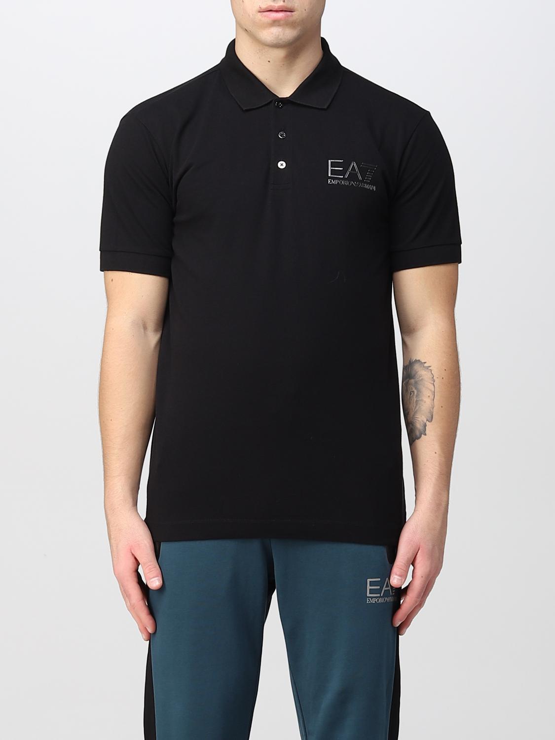 EA7 POLO SHIRT: Polo shirt men Ea7, Black - Img 1