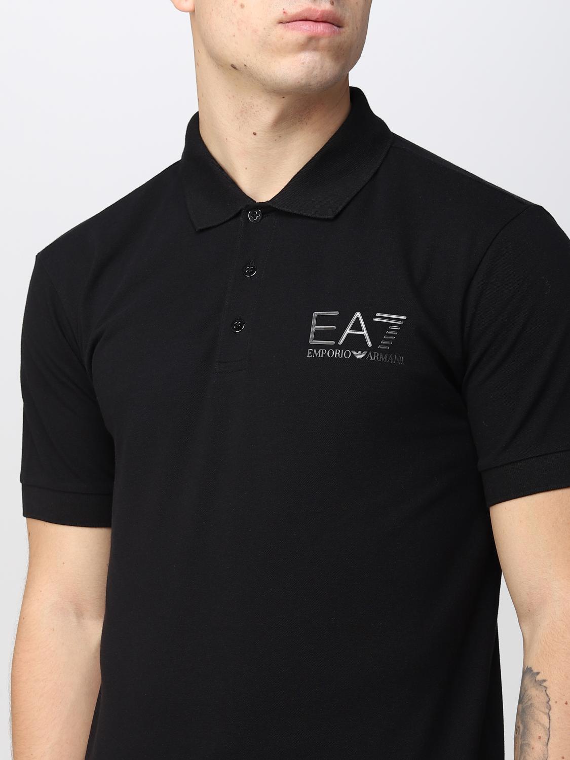 EA7 POLO SHIRT: Polo shirt men Ea7, Black - Img 3