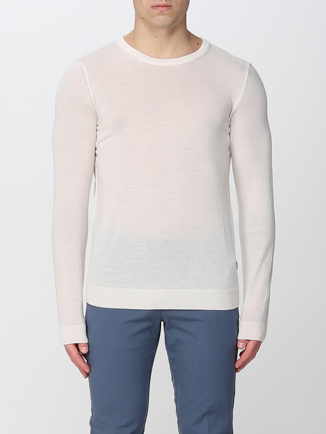 BOSS SWEATER: Sweater men Boss, White - Img 1
