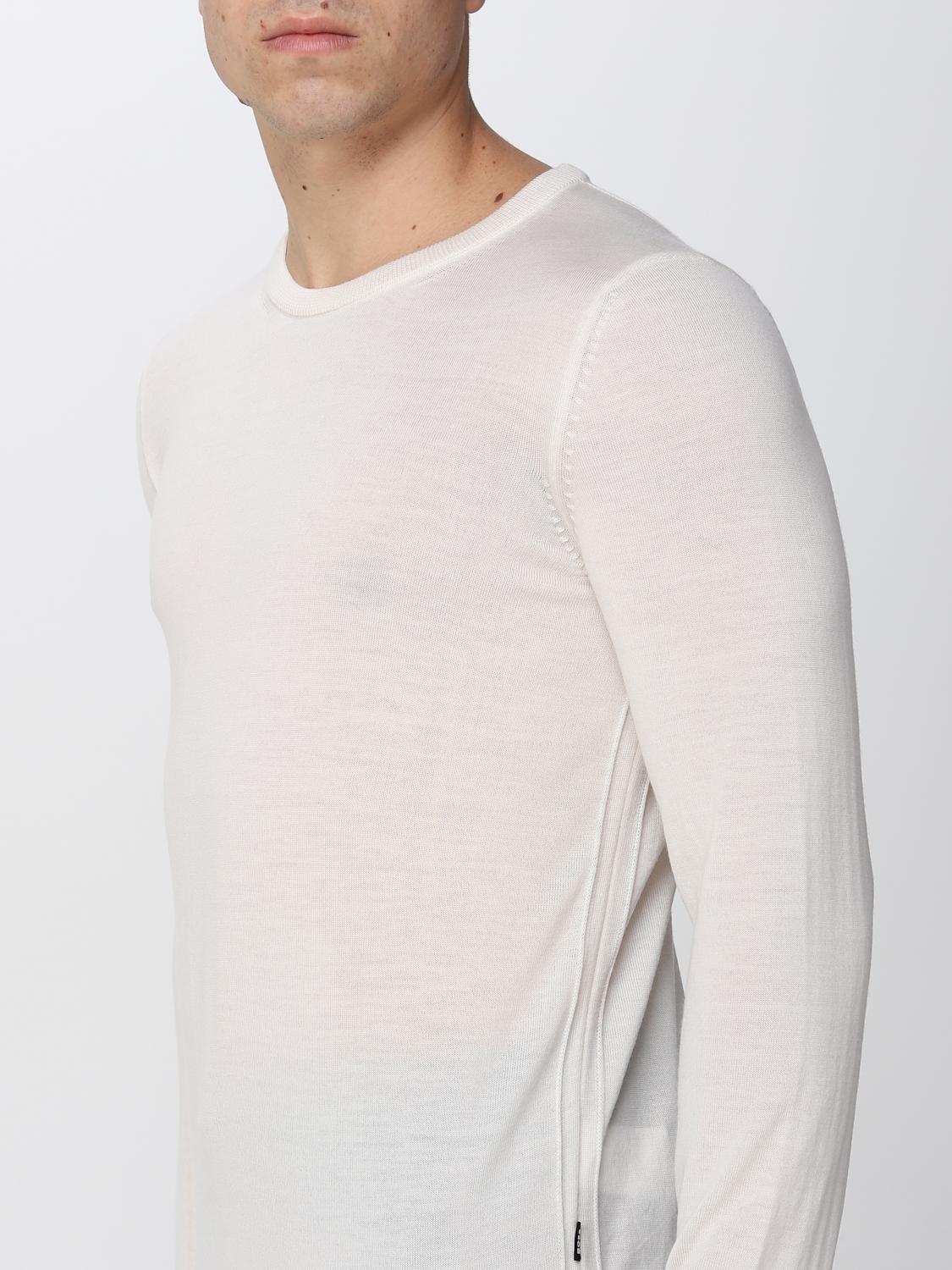 BOSS SWEATER: Sweater men Boss, White - Img 3