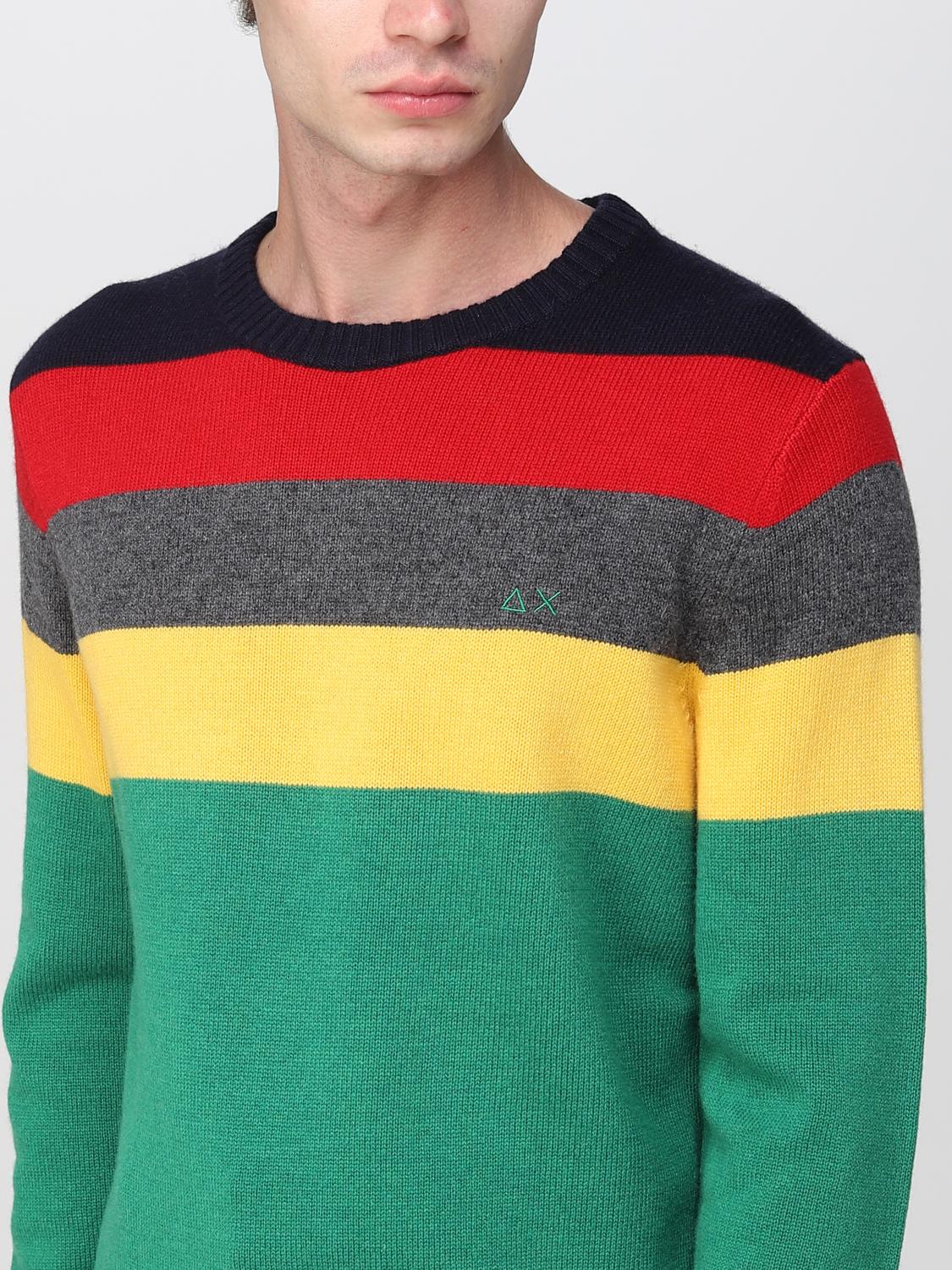 SUN68 SWEATER: Sweater men Sun 68, Green - Img 3