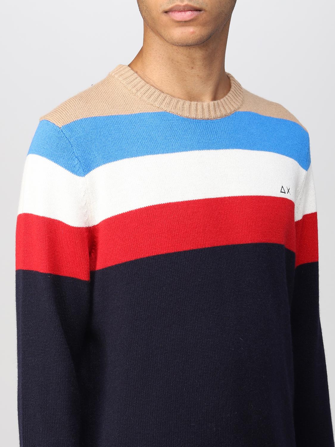 SUN68 SWEATER: Sweater men Sun 68, Navy - Img 3