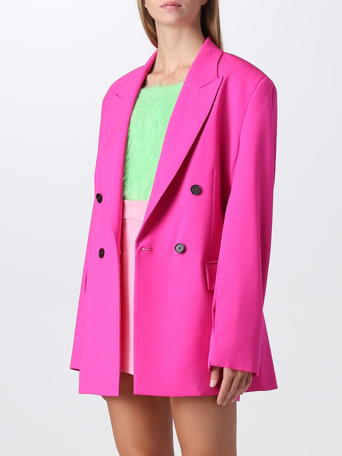 MSGM: Jacket women - Fuchsia | MSGM jacket 3341MDG18227603