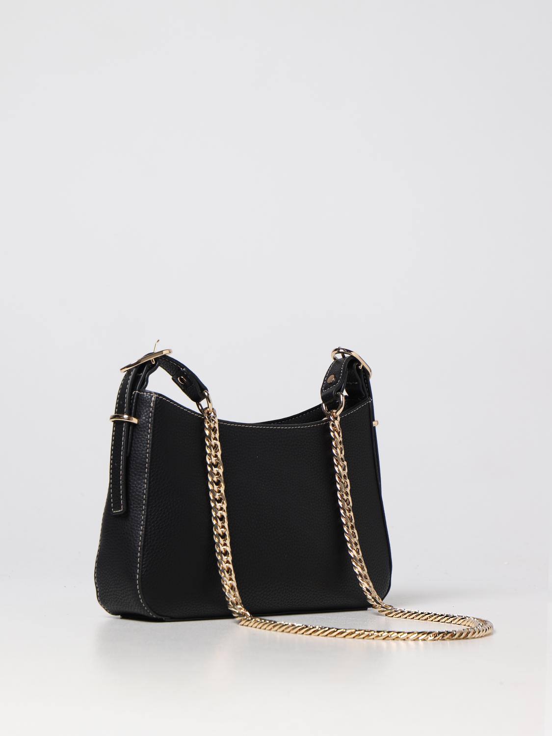 LIU JO BORSA A SPALLA: Borsa Liu Jo in ecopelle martellata, Nero - Img 2