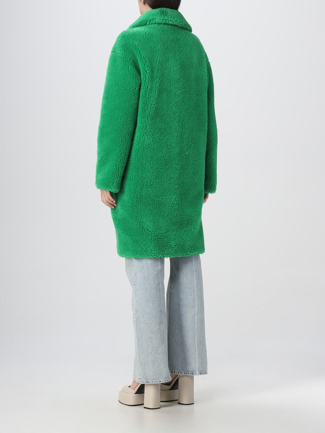 STAND STUDIO ABRIGO DE PIEL: Abrigo mujer Stand Studio, Verde - Img 2