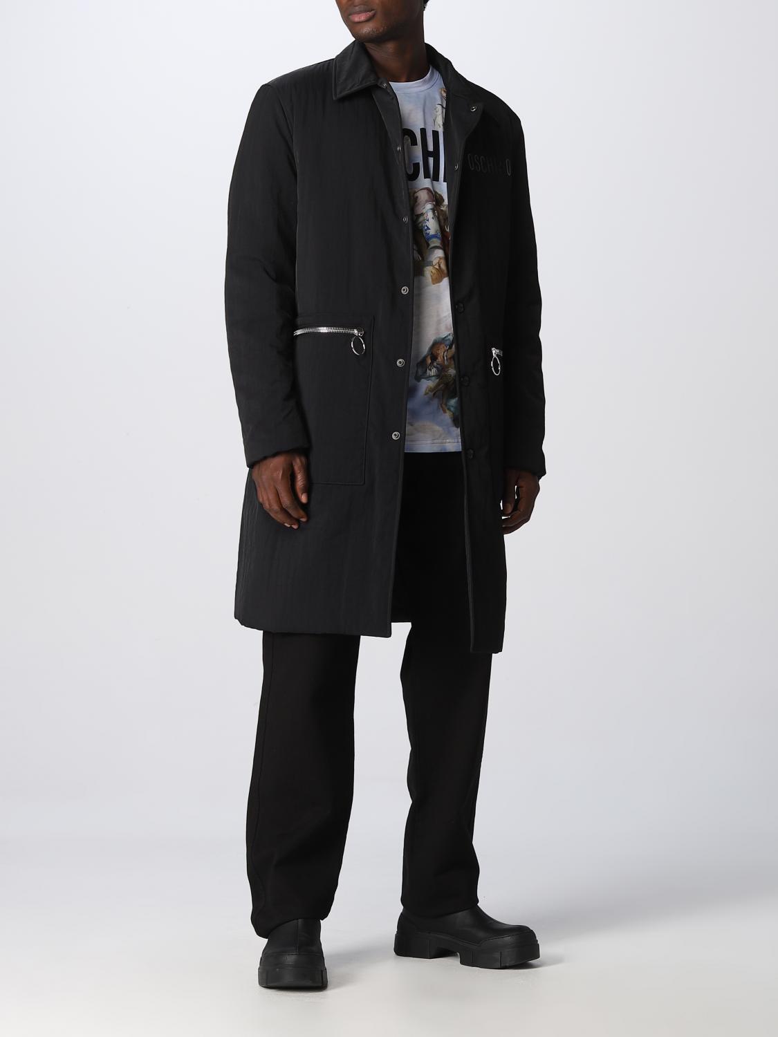 Moschino Couture Outlet: Trench coat men - Black | 06415215