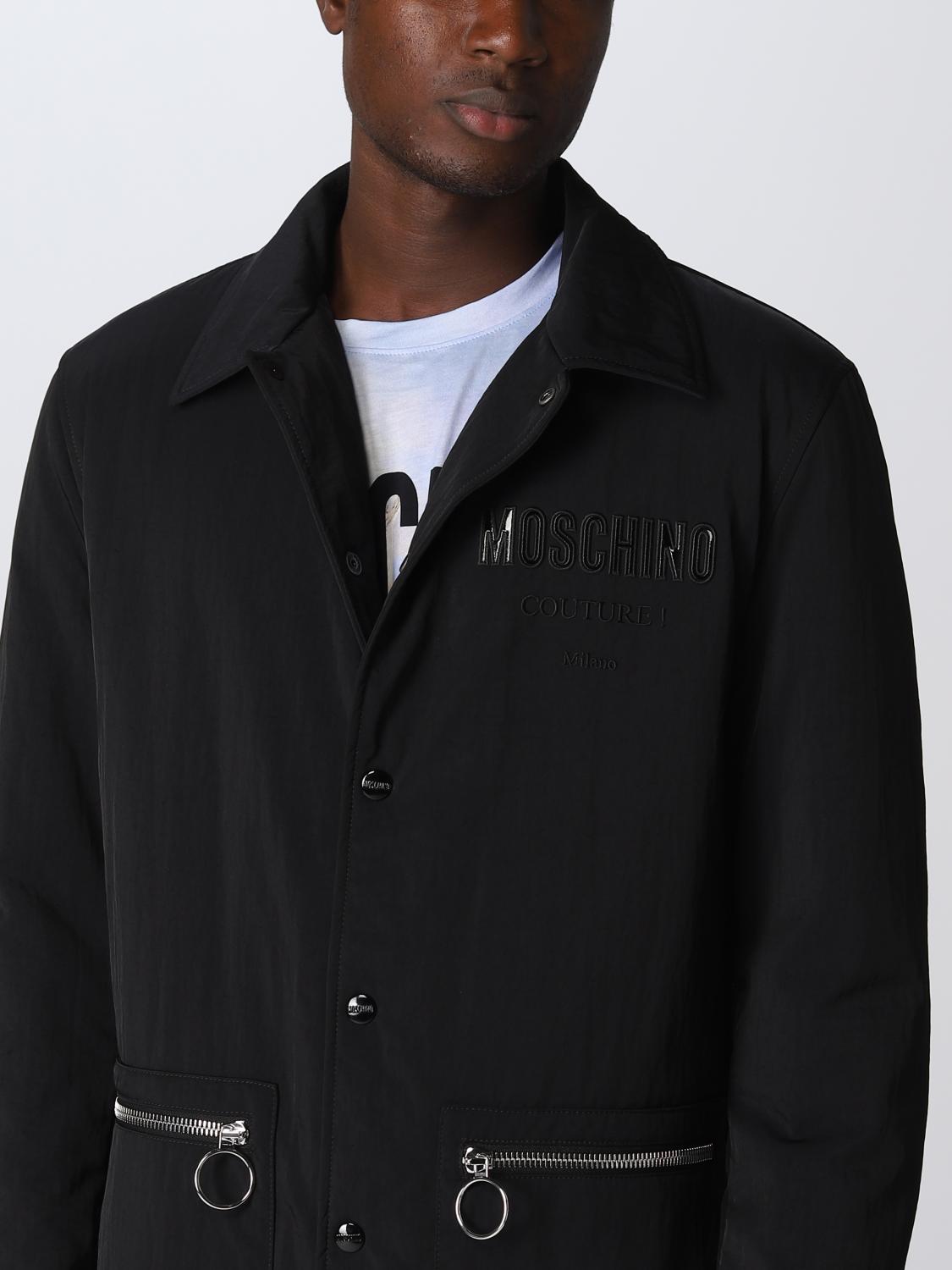 Moschino Couture Outlet: Trench coat men - Black | 06415215