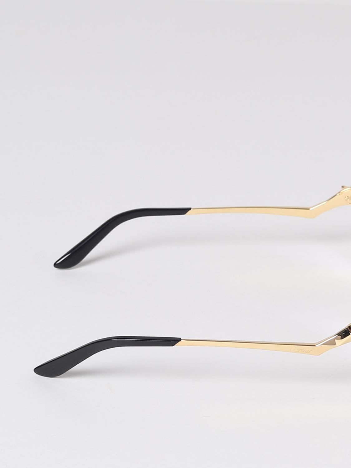 CARTIER SUNGLASSES: Glasses women Cartier, Gold - Img 3