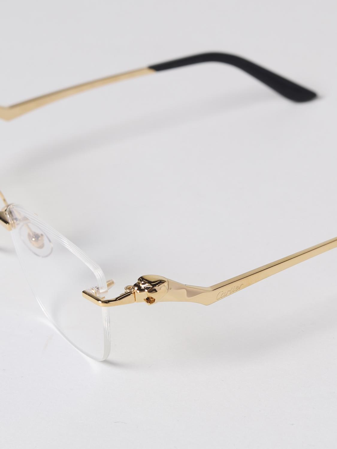 CARTIER SUNGLASSES: Glasses women Cartier, Gold - Img 4