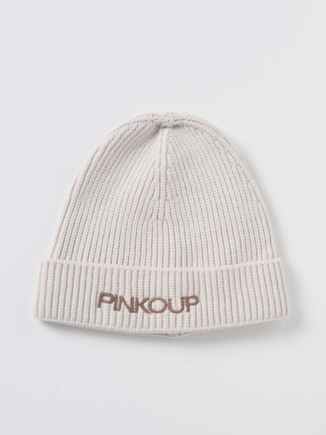 PINKO CAPPELLO: Cappello Pinko in tessuto stretch a coste , Panna - Img 1