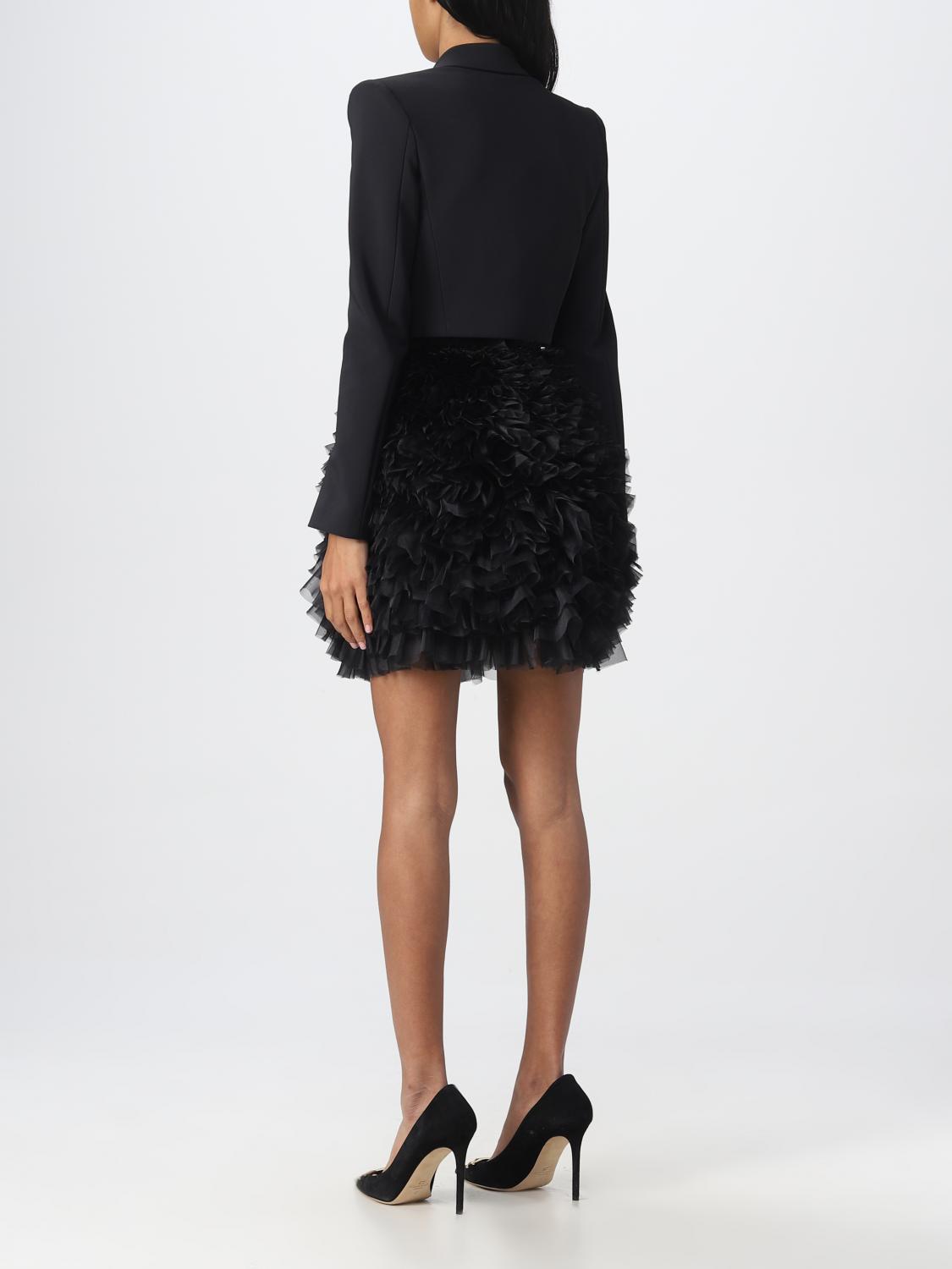 ELISABETTA FRANCHI TAILLEUR: Tailleur Elisabetta Franchi in tessuto, Nero - Img 2