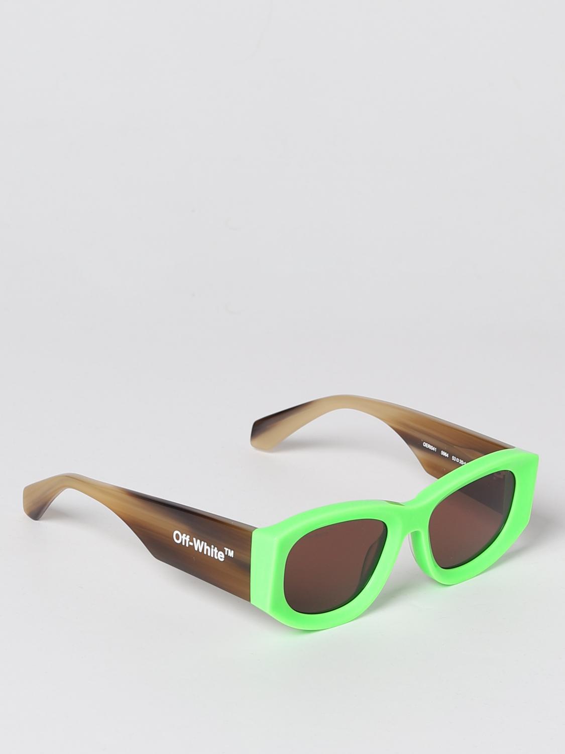 OFF-WHITE SONNENBRILLE: Brille herren Off-white, Grün - Img 1