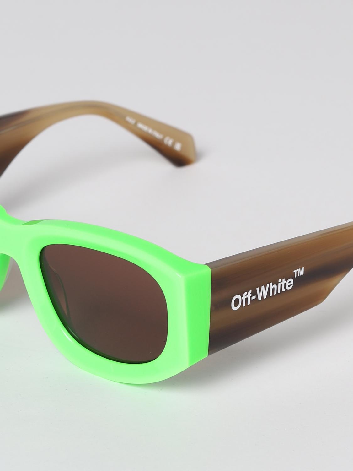 OFF-WHITE SONNENBRILLE: Brille herren Off-white, Grün - Img 4