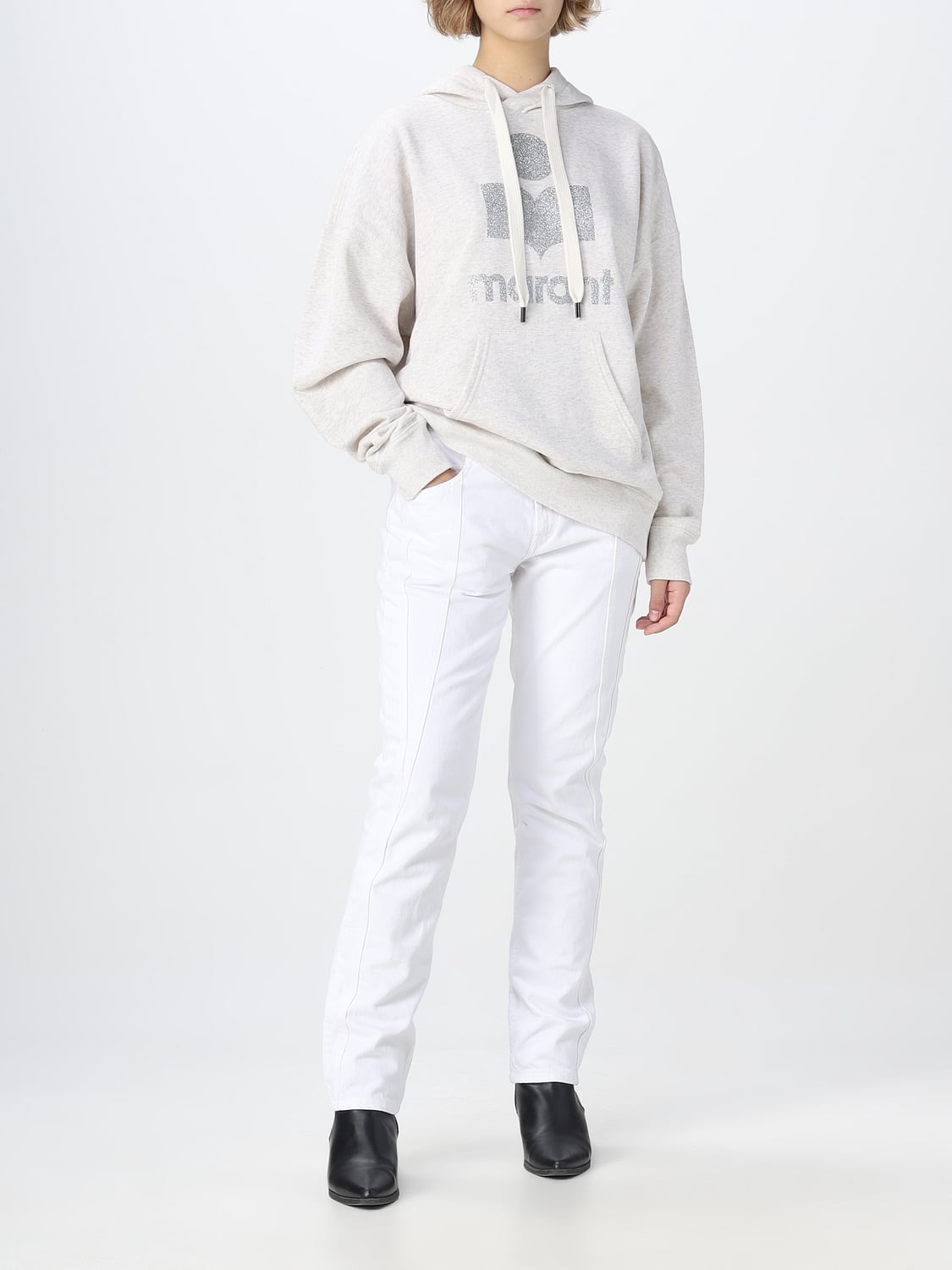 ISABEL MARANT ETOILE SUDADERA: Sudadera mujer Isabel Marant Etoile, Beige - Img 2