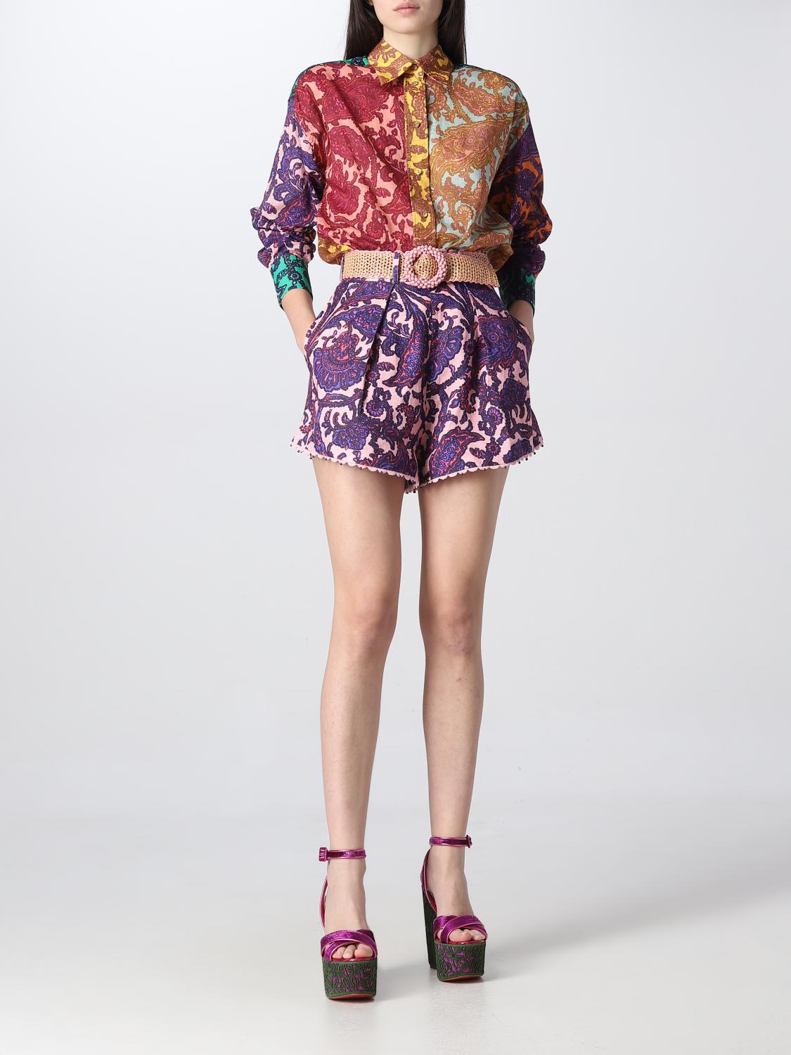 ZIMMERMANN SHORT: Short femme Zimmermann, Violet - Img 2