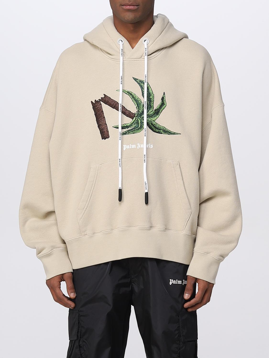 PALM ANGELS SWEATSHIRT: Sweatshirt herren Palm Angels, Beige - Img 1