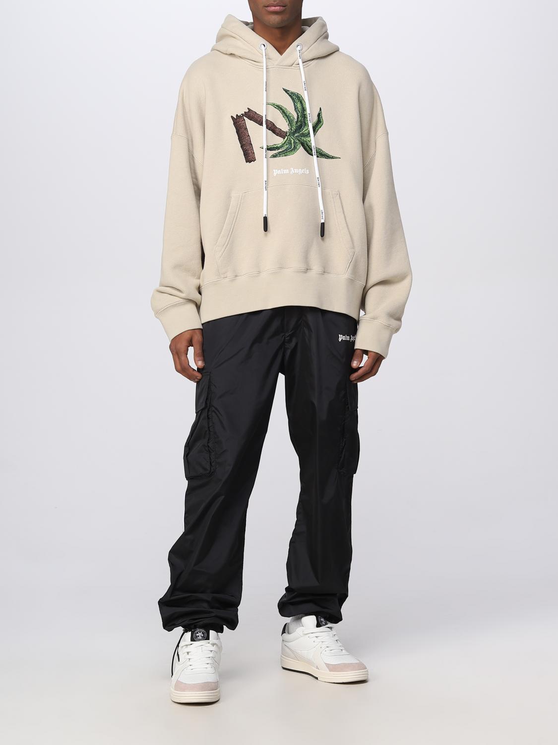 PALM ANGELS SWEATSHIRT: Sweatshirt herren Palm Angels, Beige - Img 2