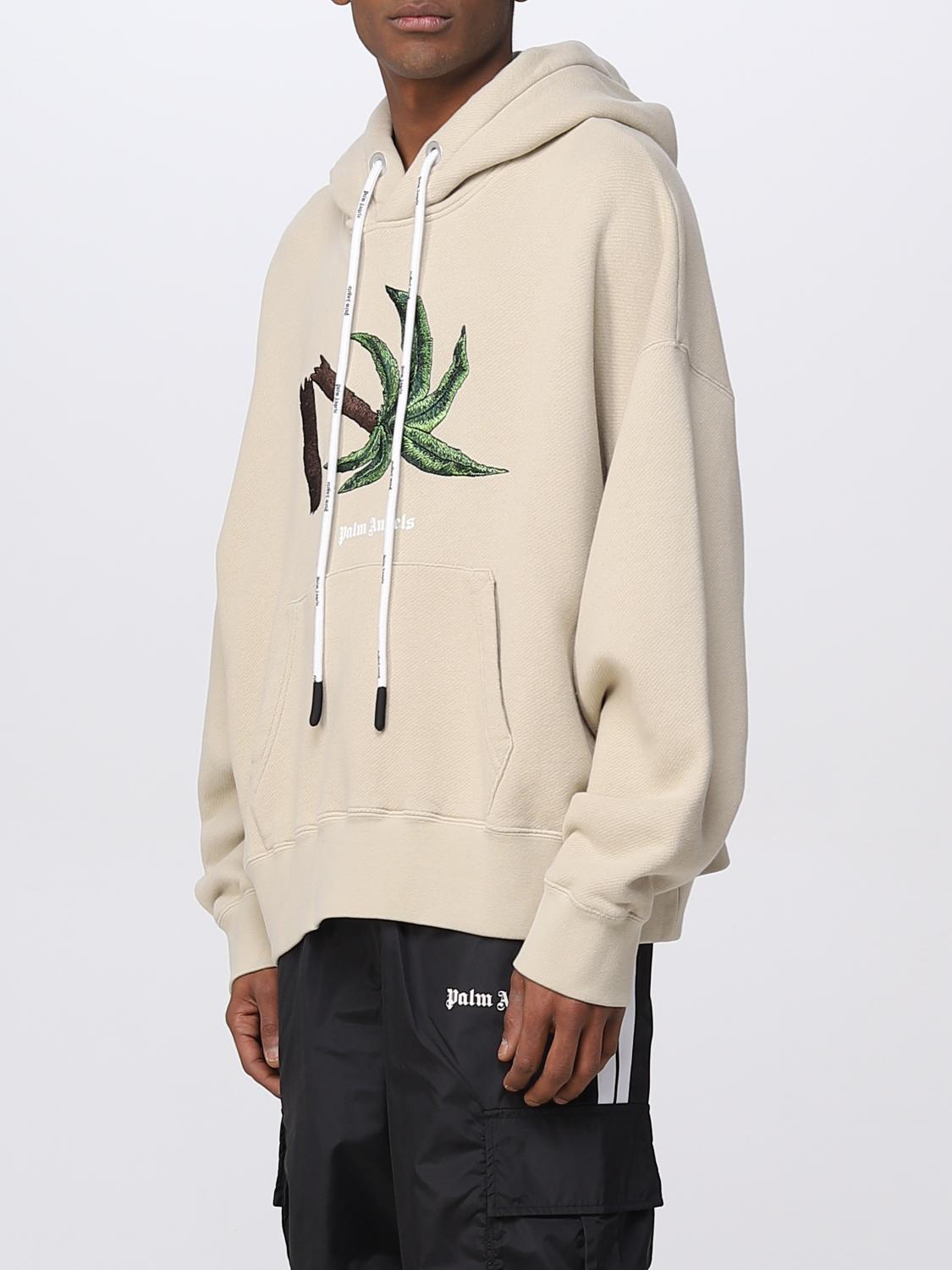 PALM ANGELS SWEATSHIRT: Sweatshirt herren Palm Angels, Beige - Img 4