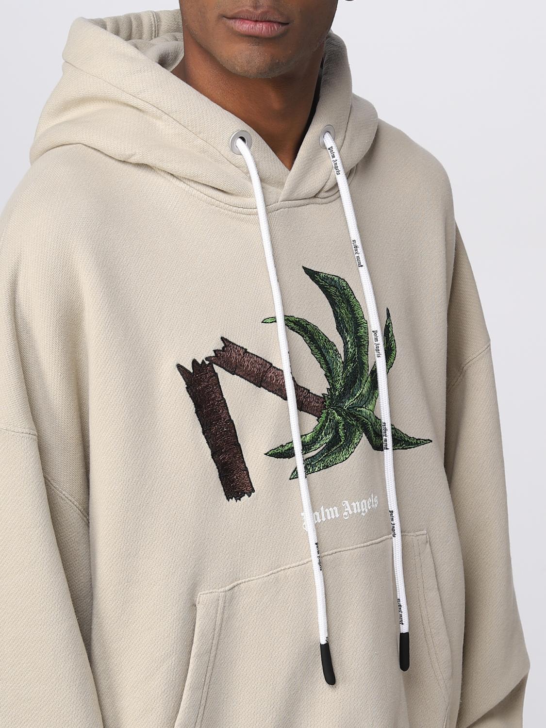 PALM ANGELS SWEATSHIRT: Sweatshirt herren Palm Angels, Beige - Img 5