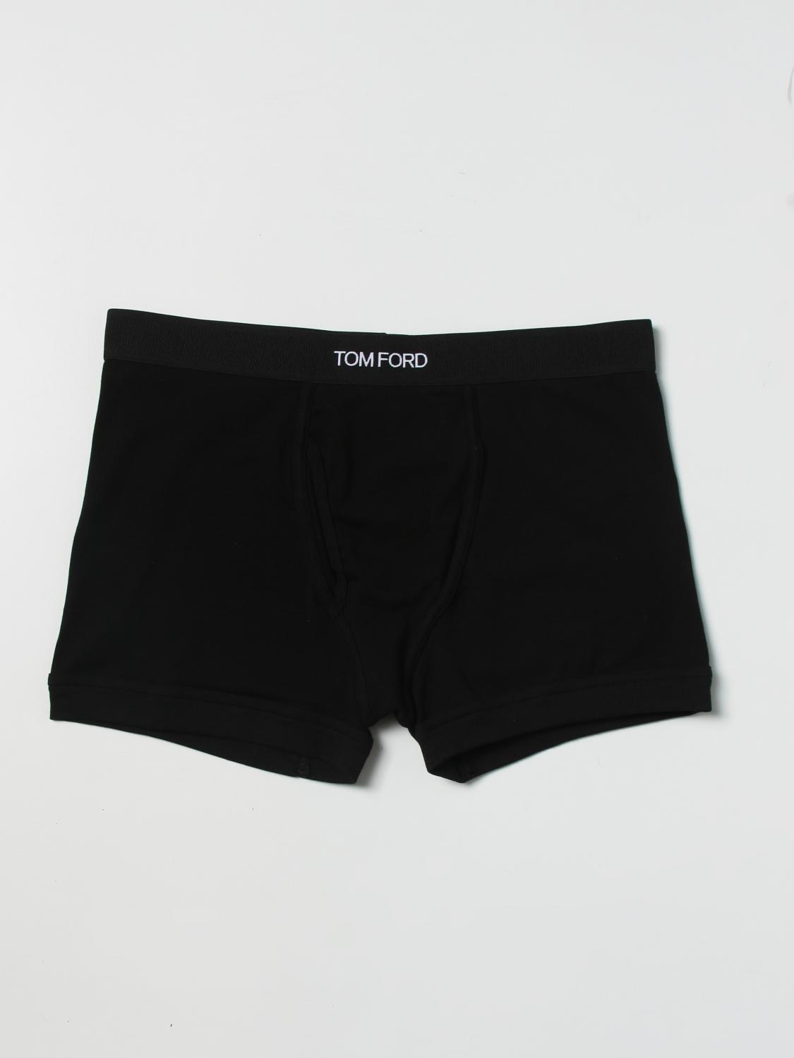 TOM FORD INTIMO: Boxer Tom Ford in cotone stretch, Nero - Img 1