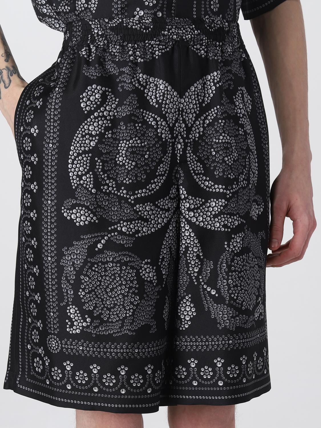 VERSACE SHORTS: Versace shorts in silk, Black - Img 5