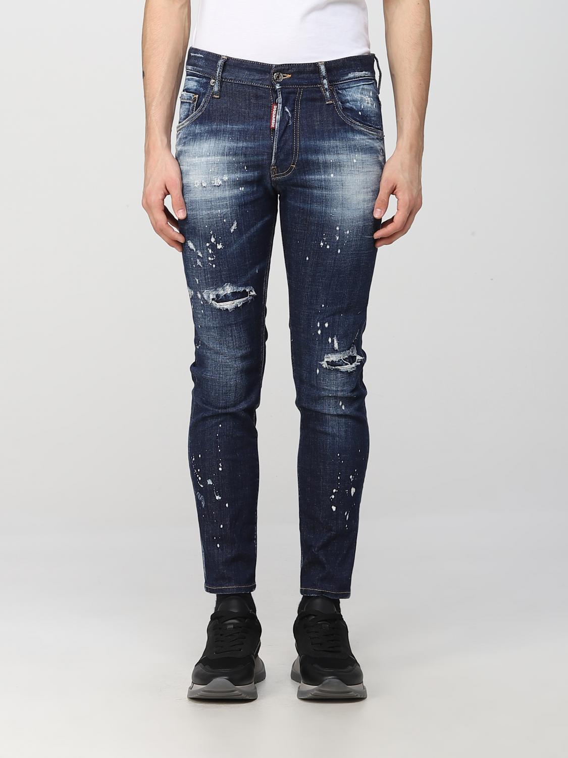 DSQUARED2 JEANS: Jeans Dsquared2 in denim, Blue Navy - Img 1