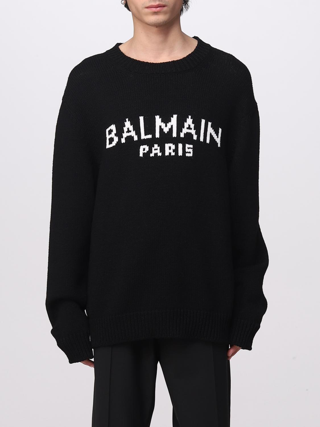 BALMAIN PULLOVER: Pullover herren Balmain, Schwarz - Img 1