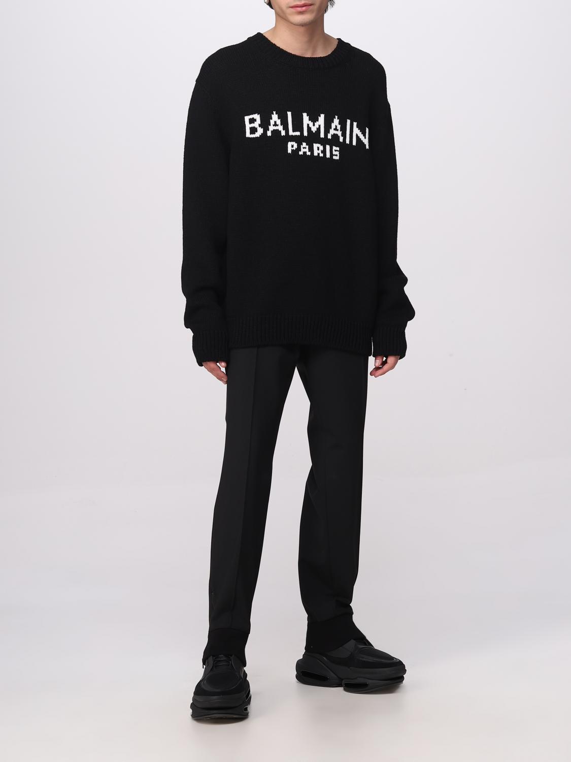 BALMAIN PULLOVER: Pullover herren Balmain, Schwarz - Img 2