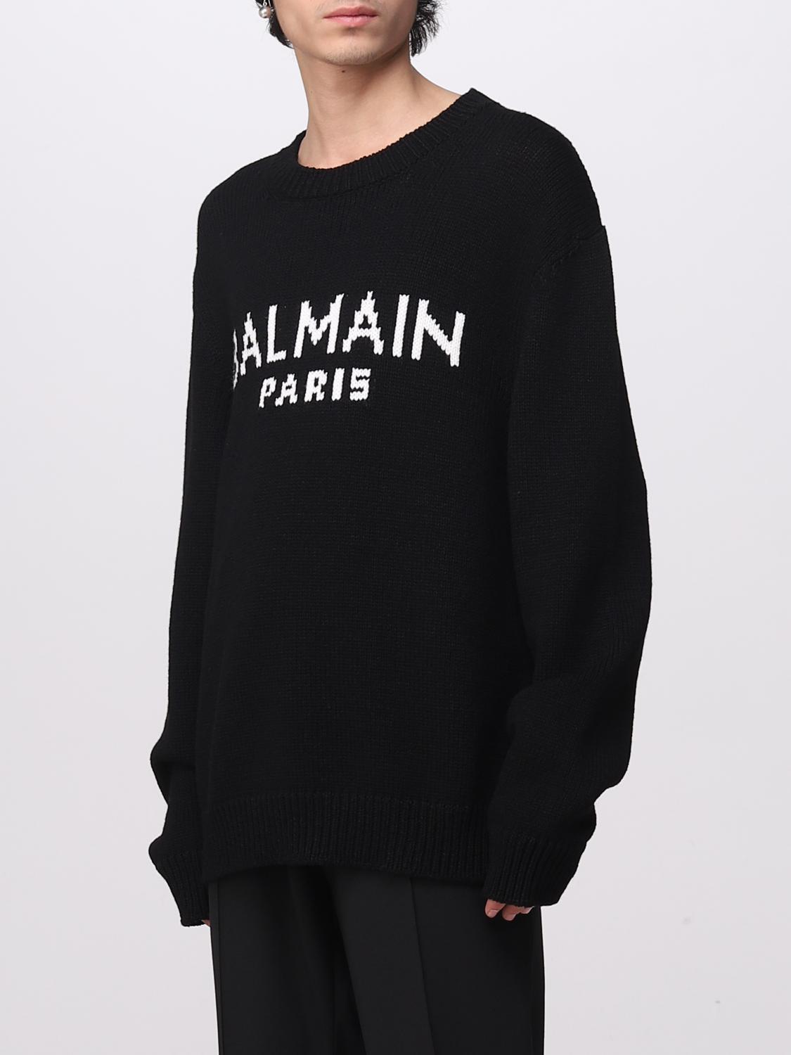 BALMAIN PULLOVER: Pullover herren Balmain, Schwarz - Img 4