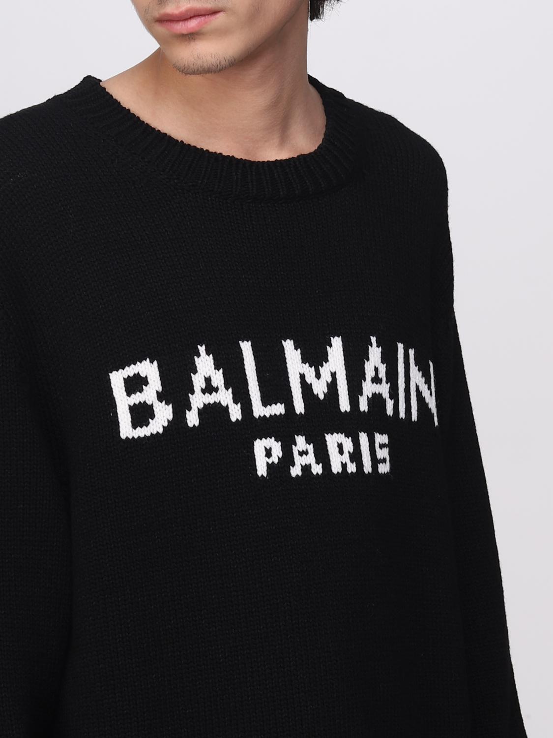 BALMAIN PULLOVER: Pullover herren Balmain, Schwarz - Img 5