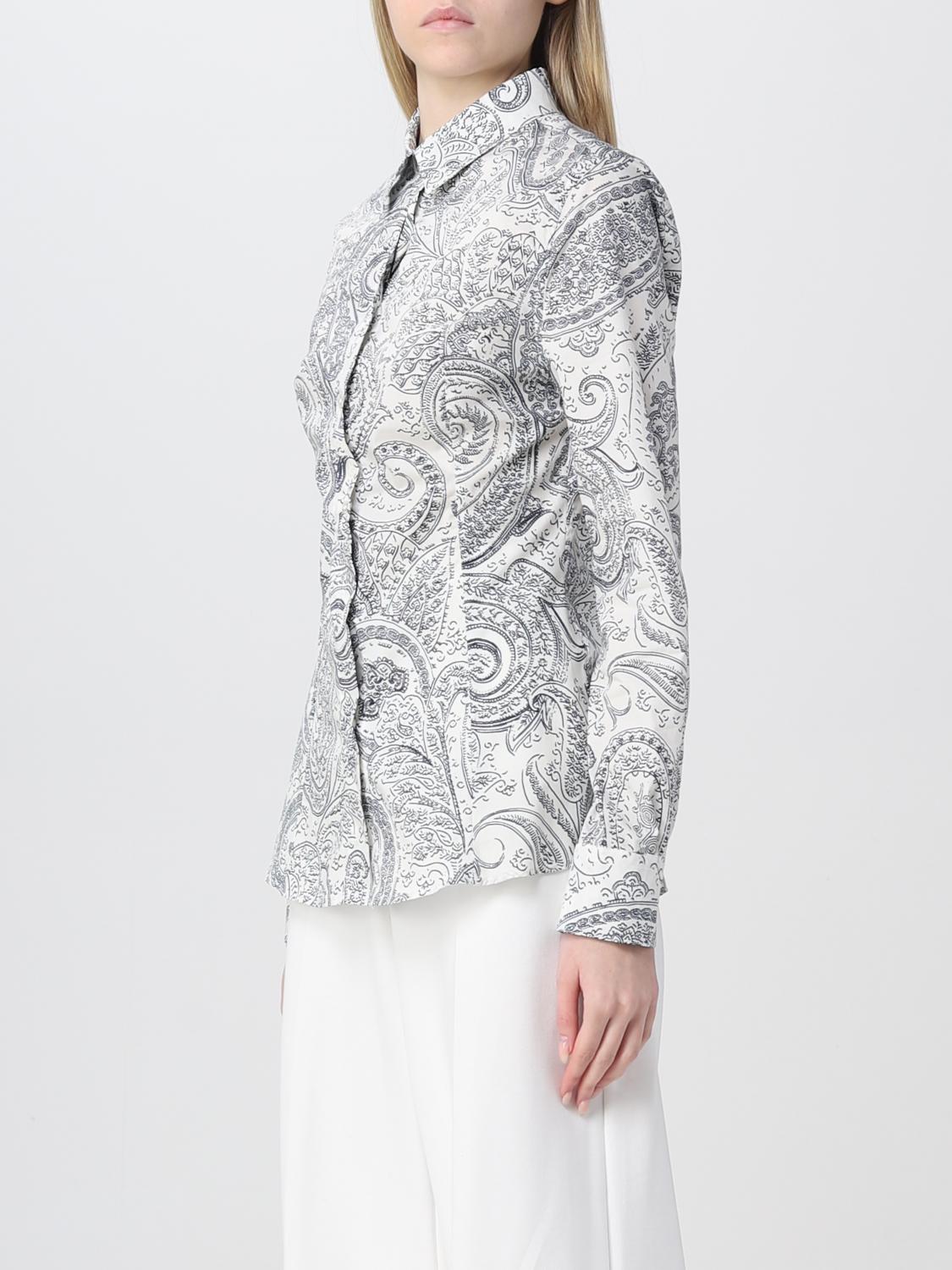 ETRO SHIRT: Etro pailsley stretch cotton shirt, Red - Img 4