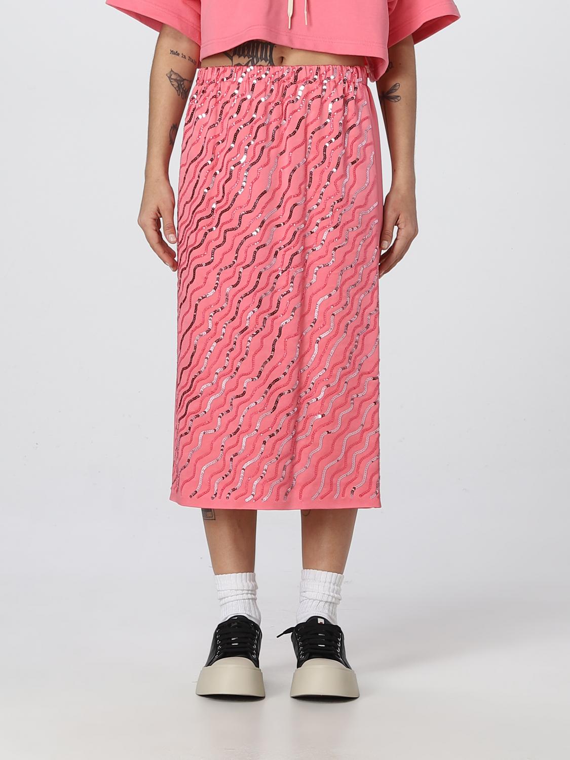 ★MARNI★ Crepe Satin Skirt Pink Candy GOMA0107X1UTA116RIC37 MARNI: skirt in viscose blend with sequins - Pink | Marni