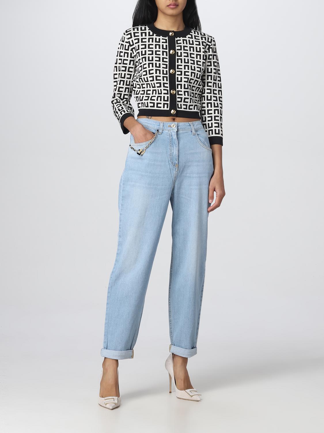 ELISABETTA FRANCHI CÁRDIGAN: Jersey mujer Elisabetta Franchi, Blanco - Img 2