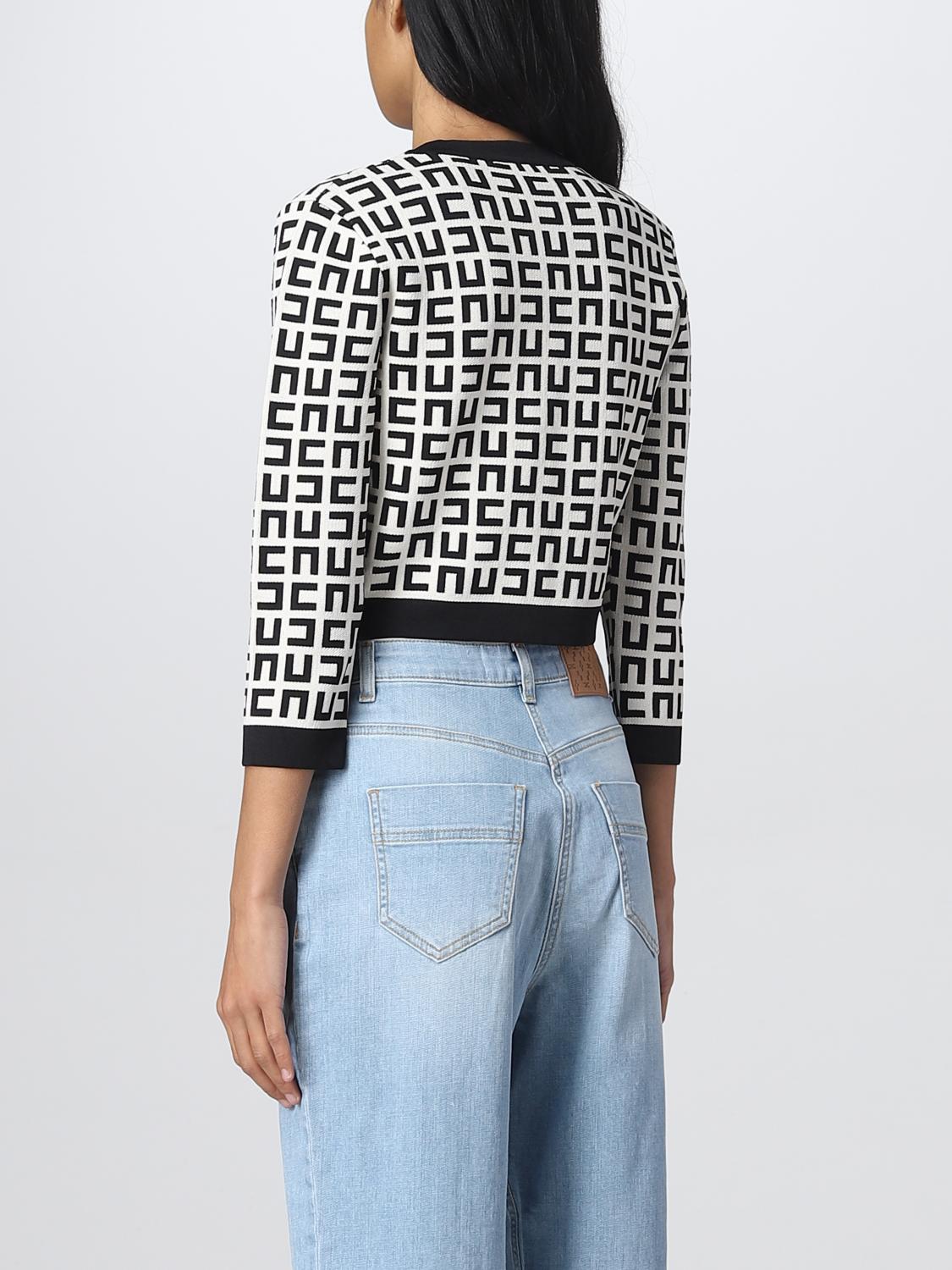 ELISABETTA FRANCHI CÁRDIGAN: Jersey mujer Elisabetta Franchi, Blanco - Img 3