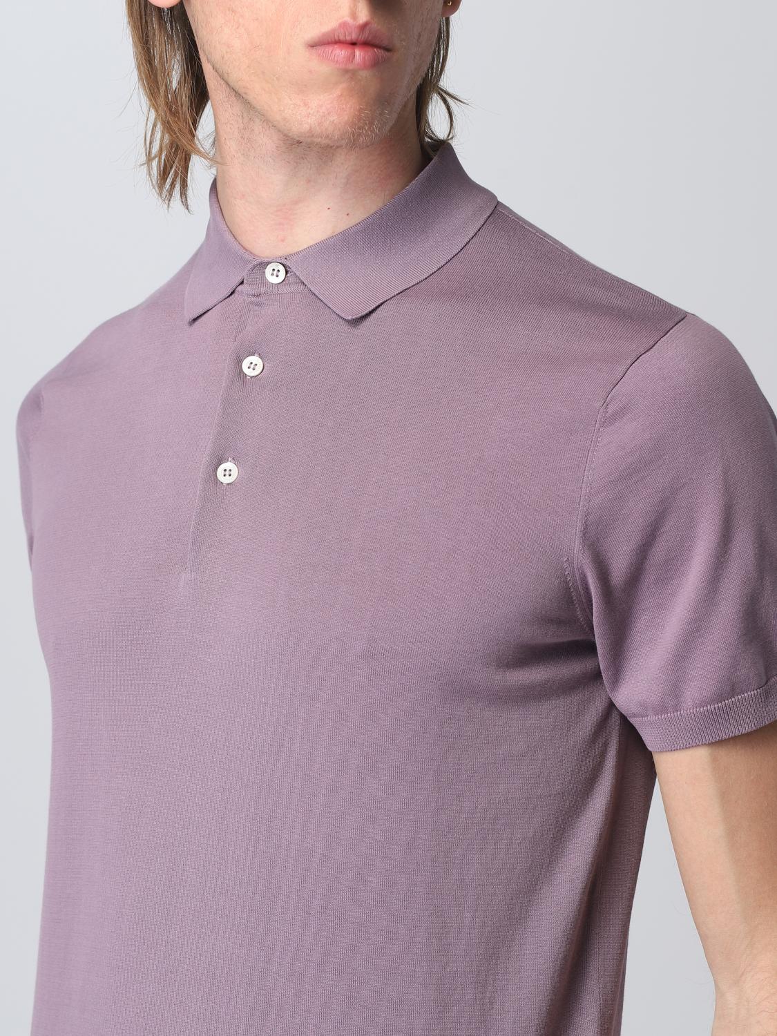 ASPESI POLO: Polo herren Aspesi, Lavendel - Img 3