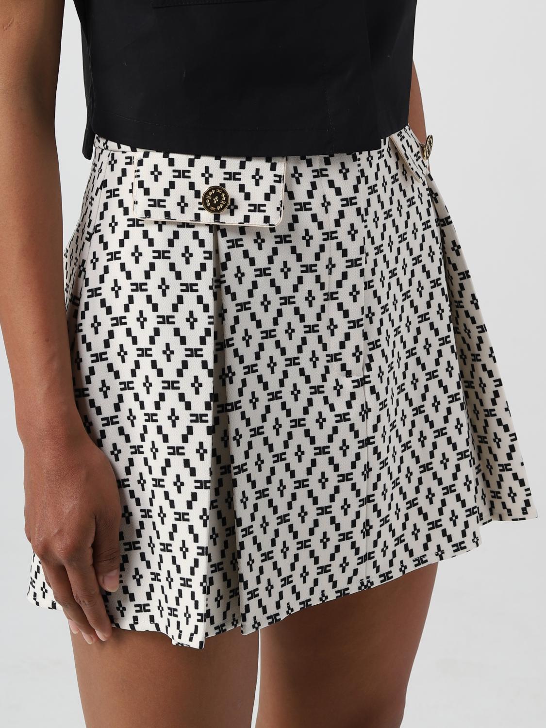 ELISABETTA FRANCHI FALDA: Falda mujer Elisabetta Franchi, Mantequilla - Img 3