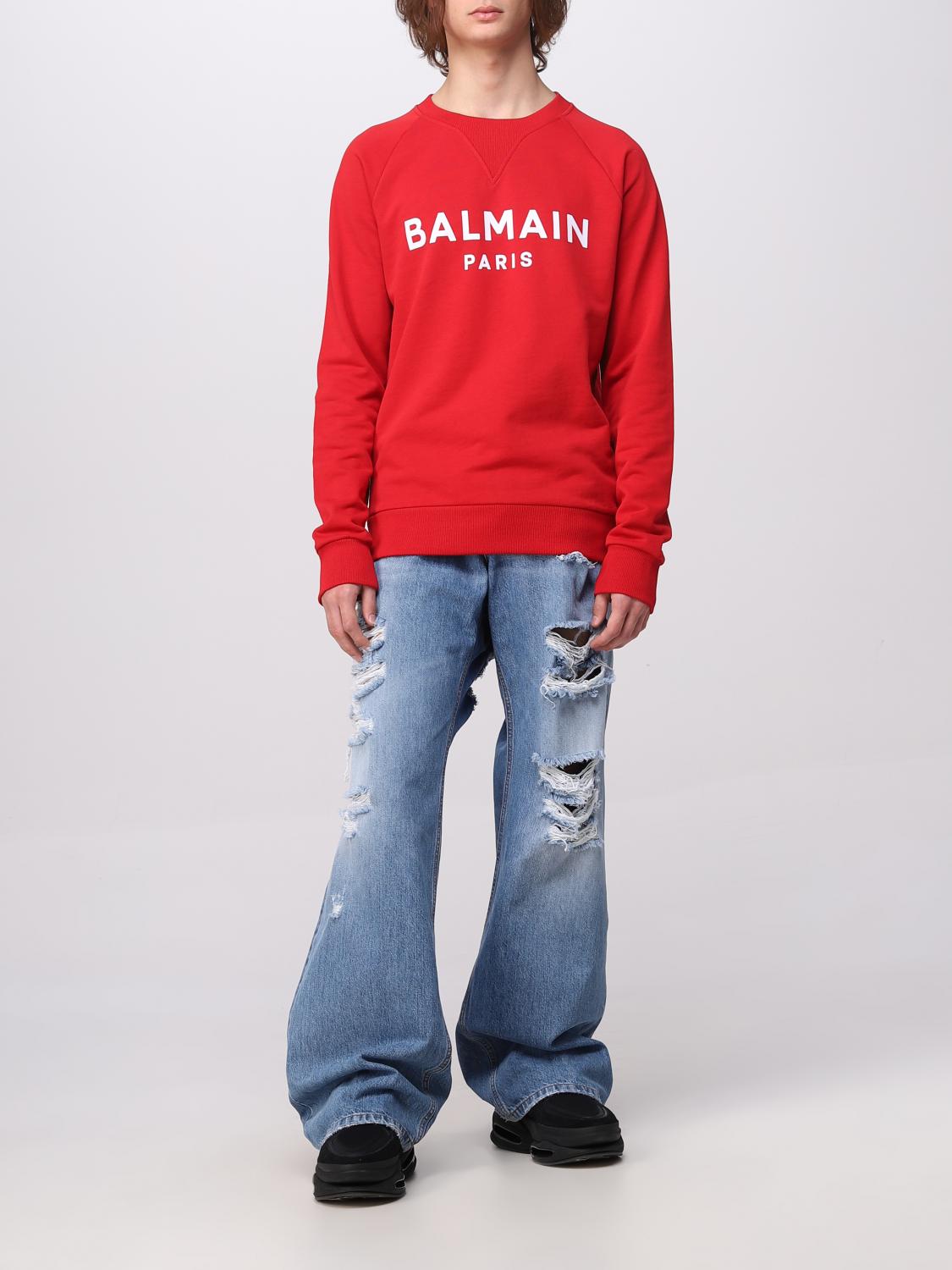BALMAIN PULLOVER: Pullover herren Balmain, Rot - Img 2