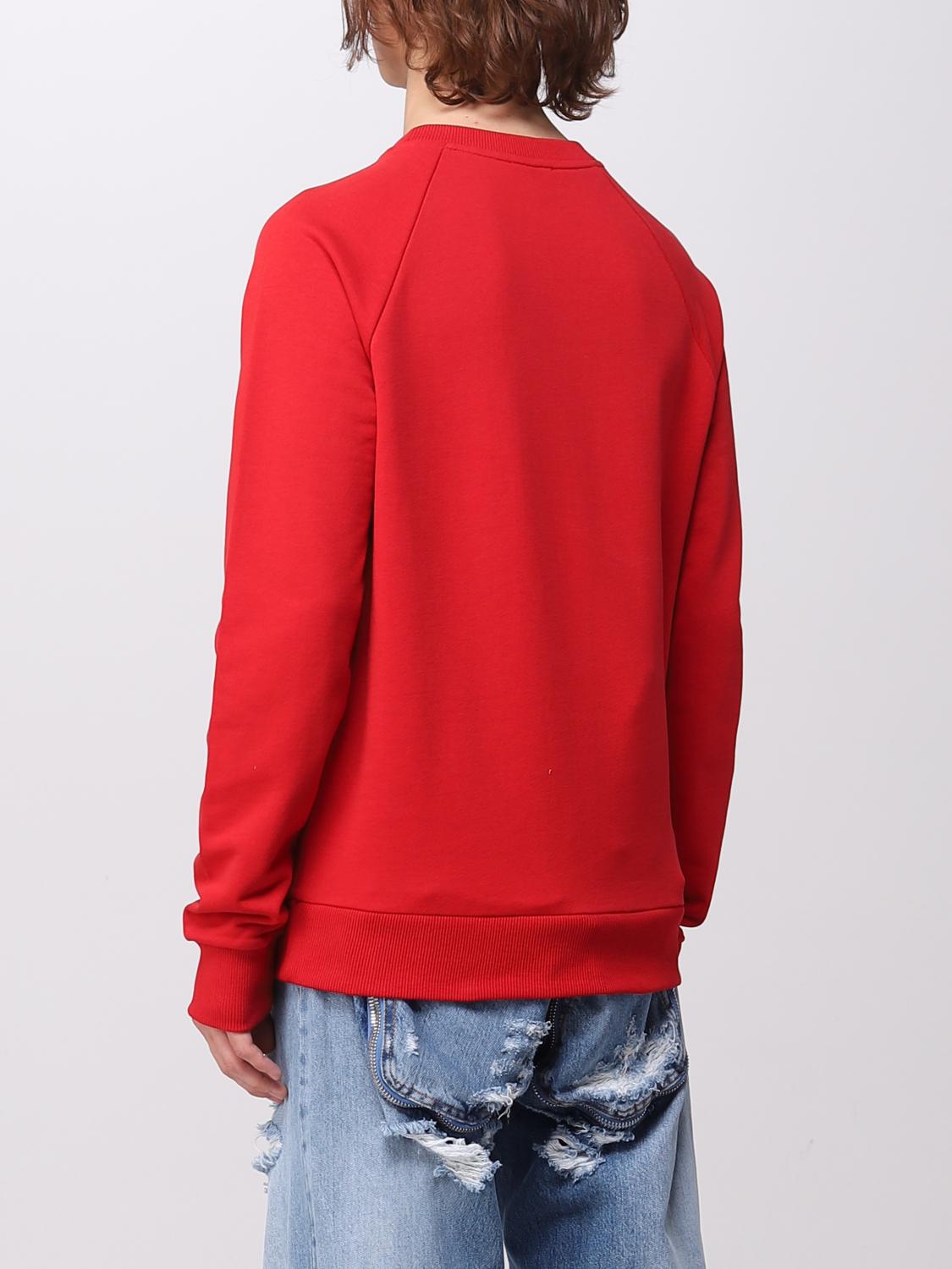 BALMAIN PULLOVER: Pullover herren Balmain, Rot - Img 3