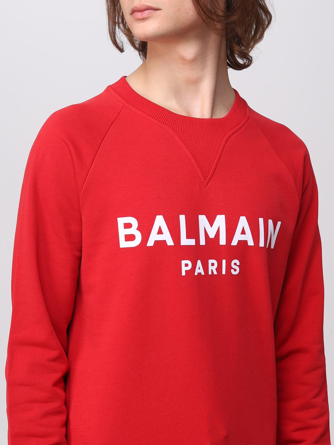 BALMAIN PULLOVER: Pullover herren Balmain, Rot - Img 5