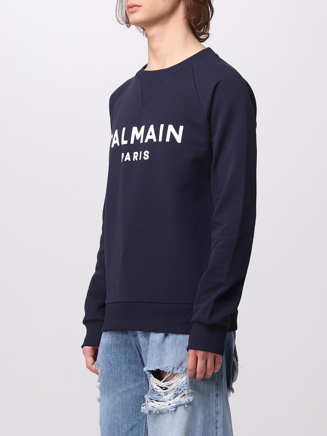 BALMAIN PULLOVER: Pullover herren Balmain, Navy - Img 4