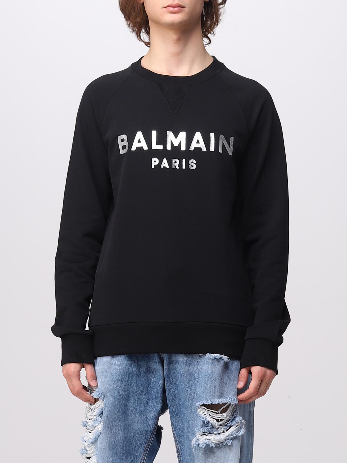 BALMAIN SWEATSHIRT: Pull homme Balmain, Noir - Img 1