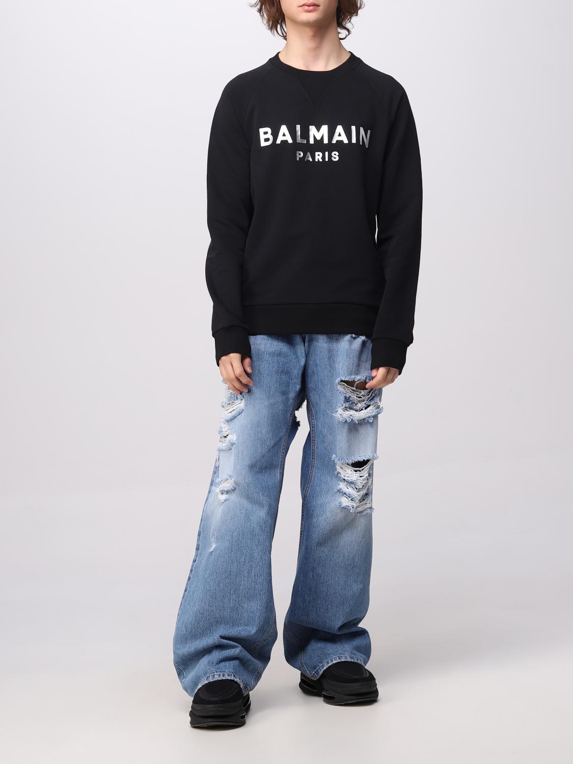 BALMAIN SWEATSHIRT: Pull homme Balmain, Noir - Img 2