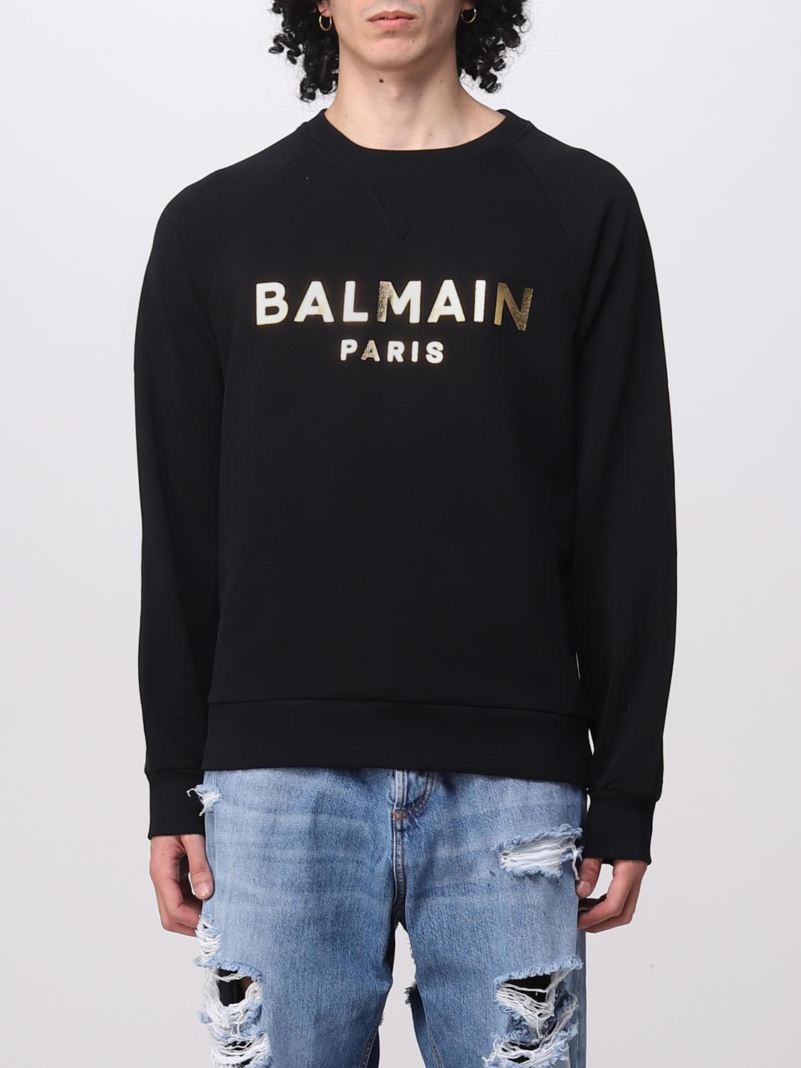 BALMAIN SWEATSHIRT: Pull homme Balmain, Noir 1 - Img 1