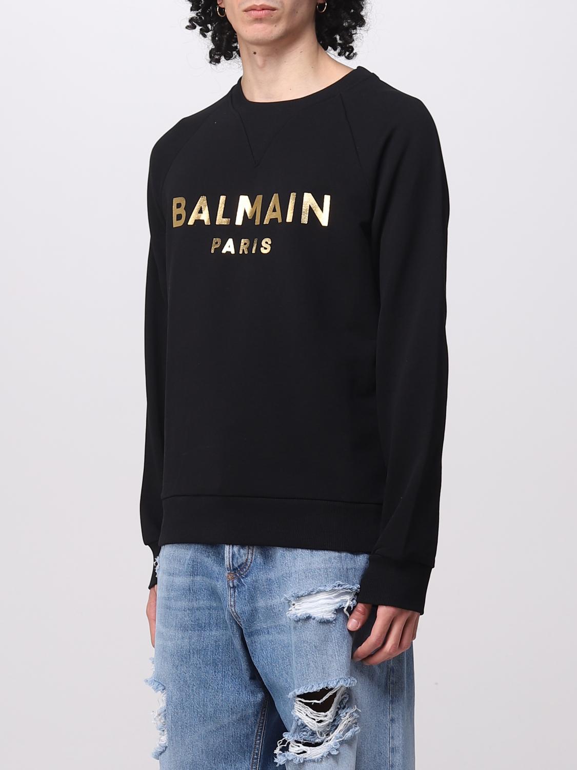 BALMAIN SWEATSHIRT: Pull homme Balmain, Noir 1 - Img 4
