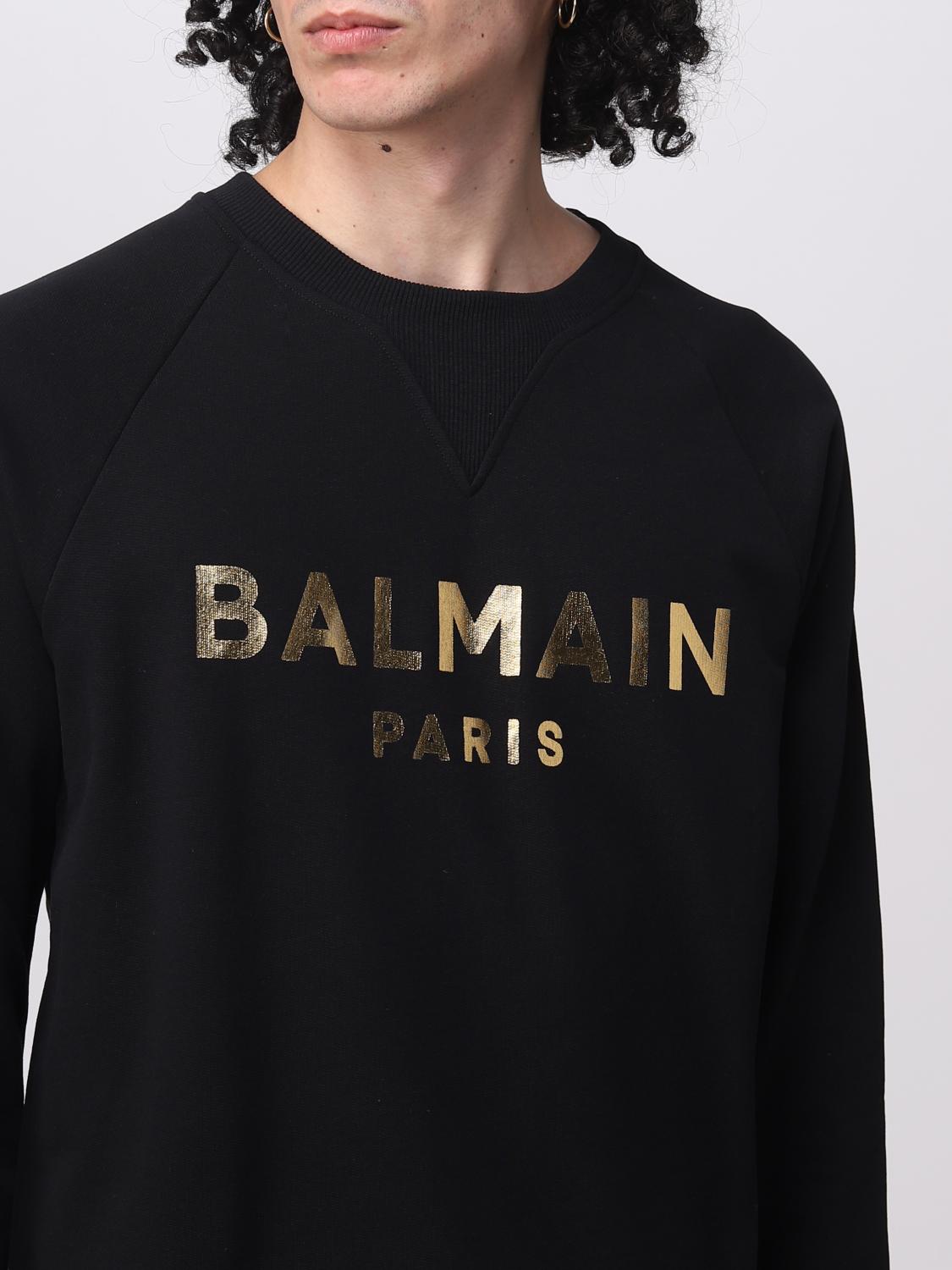 BALMAIN SWEATSHIRT: Pull homme Balmain, Noir 1 - Img 5