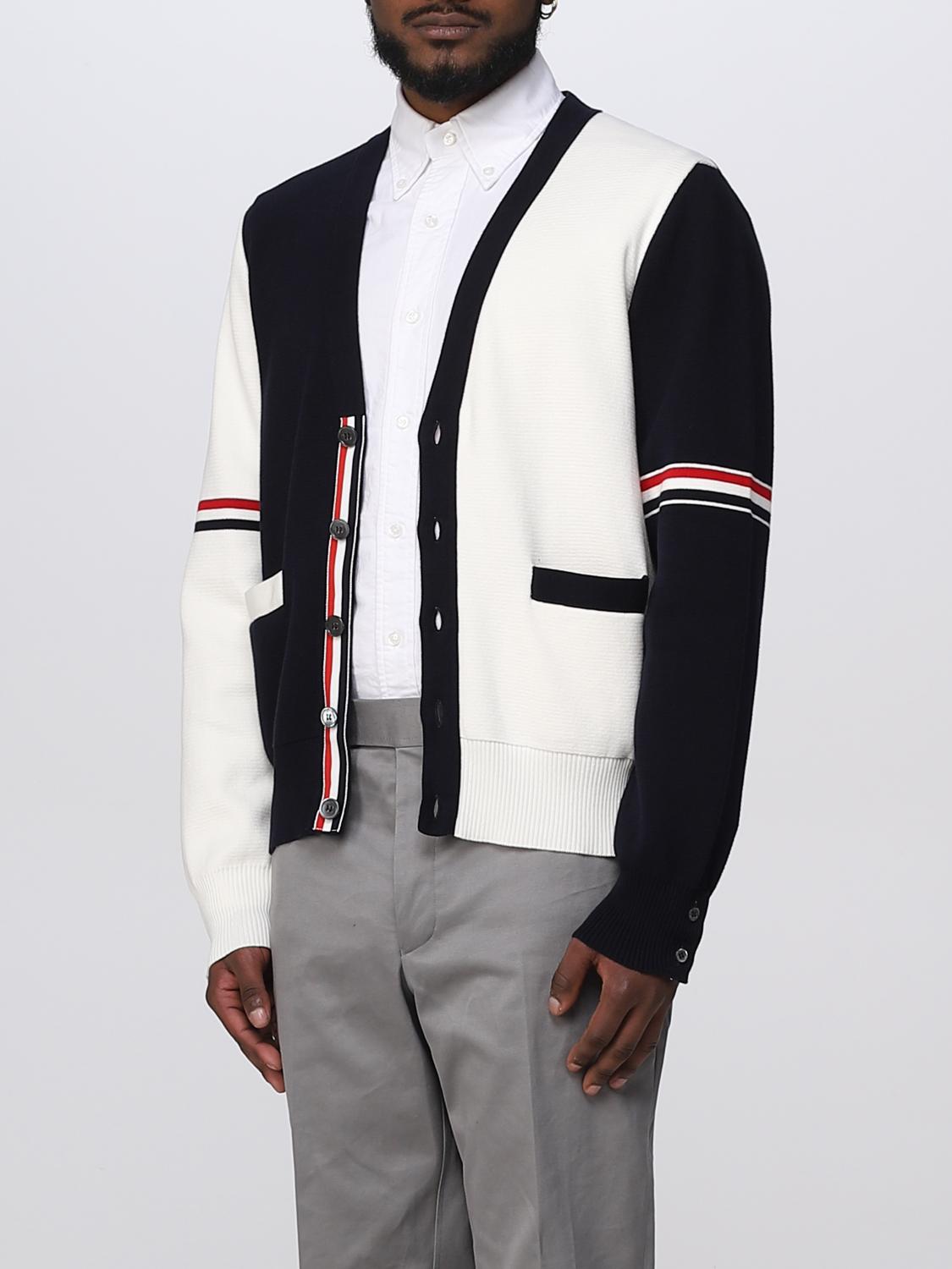 THOM BROWNE セーター: セーター メンズ Thom Browne, ホワイト - Img 4