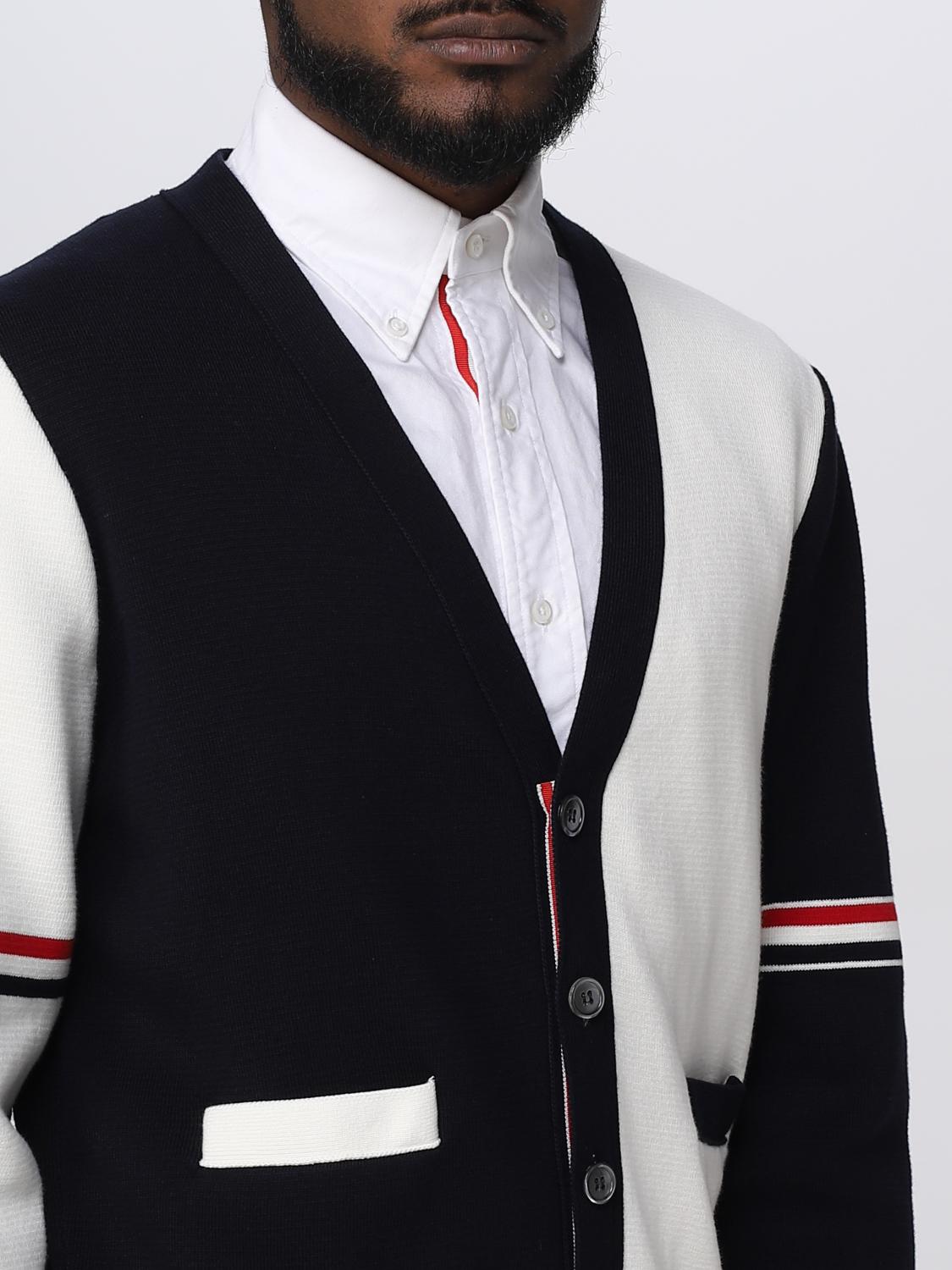 THOM BROWNE セーター: セーター メンズ Thom Browne, ホワイト - Img 5