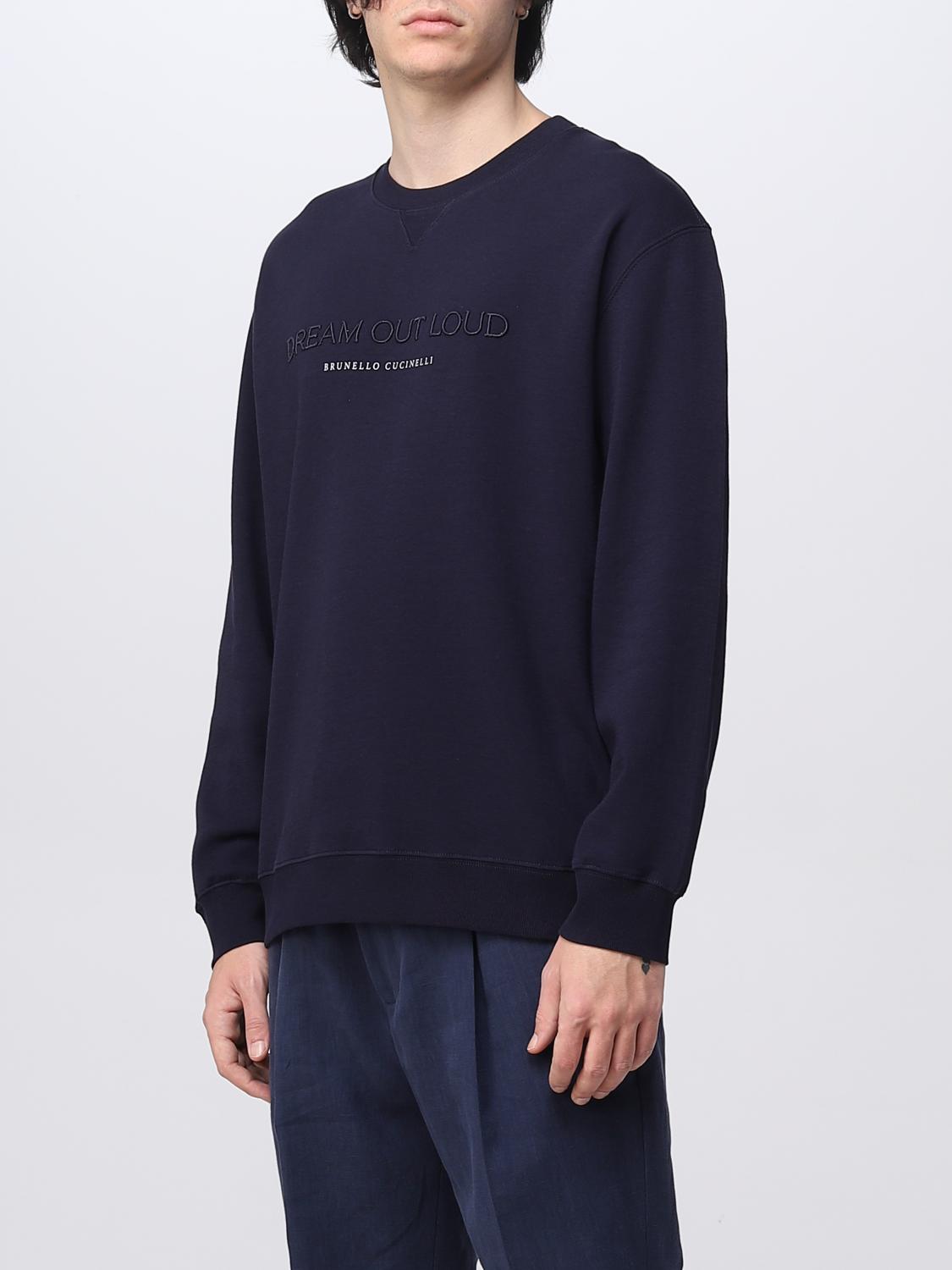 BRUNELLO CUCINELLI SWEATSHIRT: Pull homme Brunello Cucinelli, Cobalt - Img 4